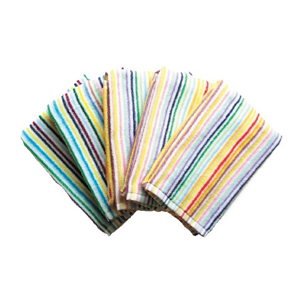 今治製残糸カラフル　フェイスタオル5枚組