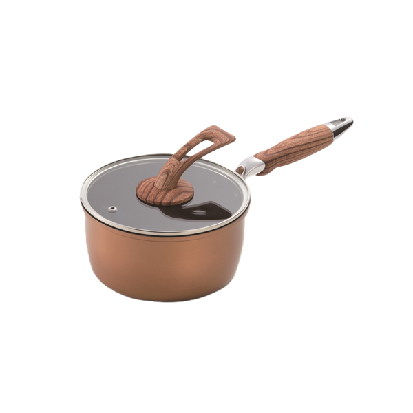 ウッドグレインIII ダイヤモンドコートシリーズ 片手鍋 18cm