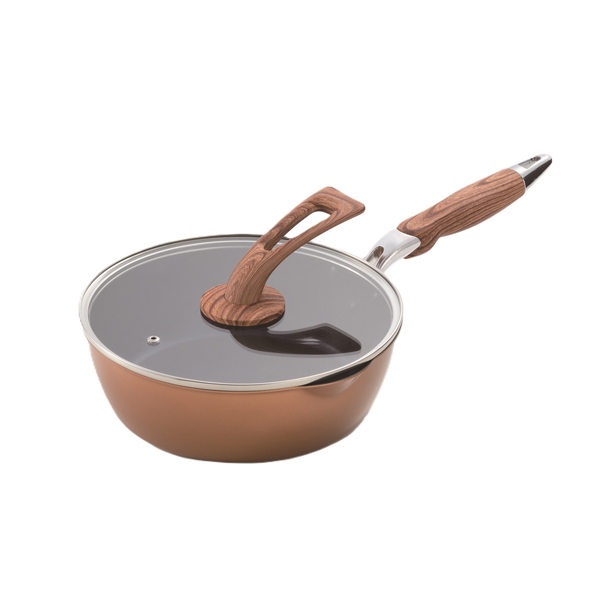 ウッドグレインIII ダイヤモンドコートシリーズ 深型フライパン 24cm