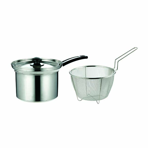 四季彩　ザル付き深型片手鍋１８ｃｍ